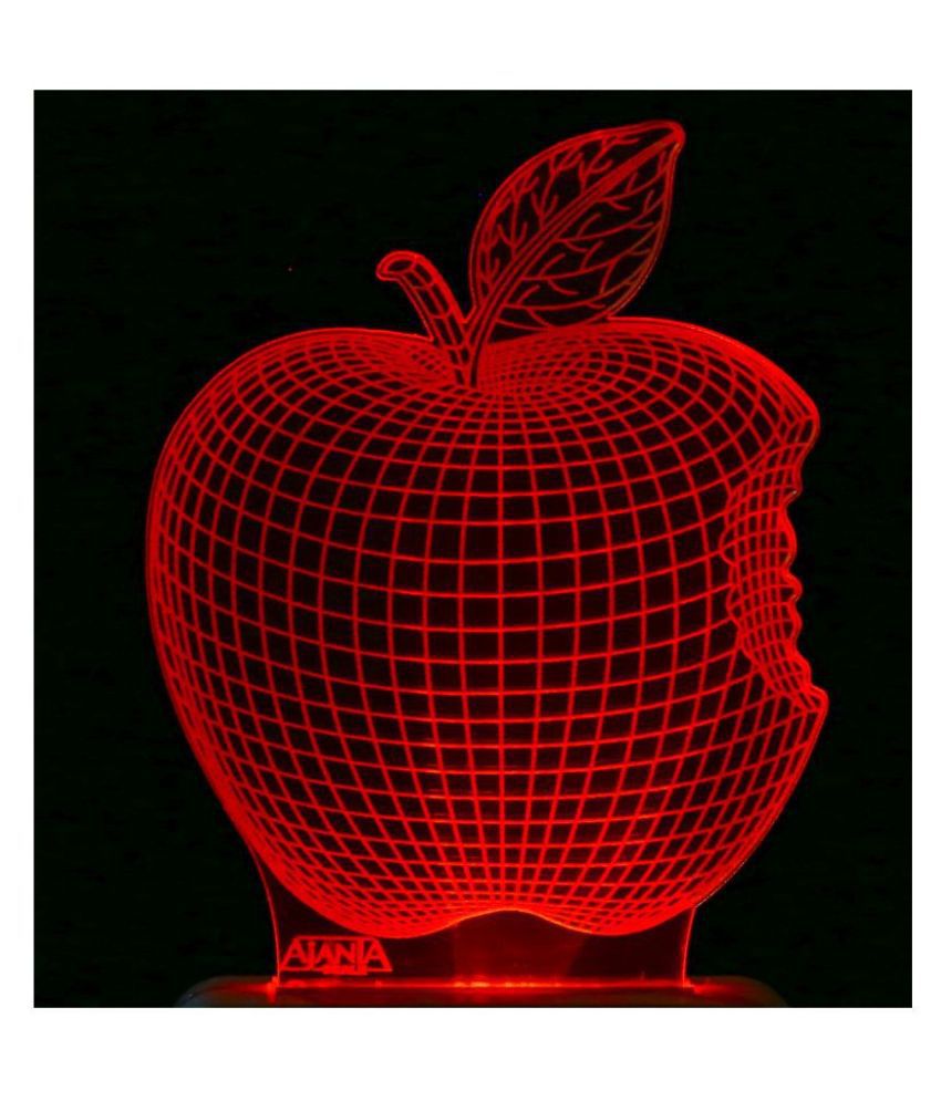     			SUPER AJANTA 2013 Apple Logo 3D Night Lamp Multi - Pack of 1