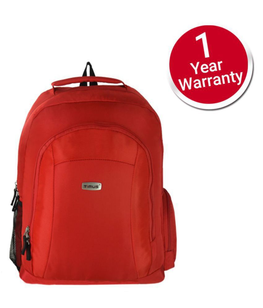 Timus Cosmos Plus Red Casual Laptop College Bagpack- 36 Litres