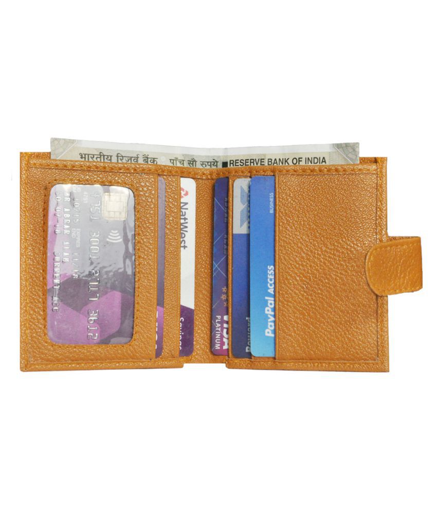     			Handmade Artificial Leather Men's Business Credit Card Holder (Tan)