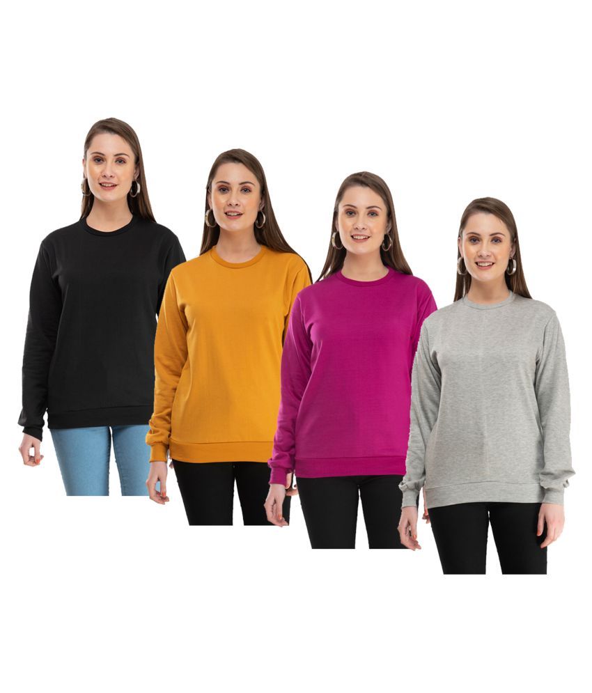 non hooded sweatshirts