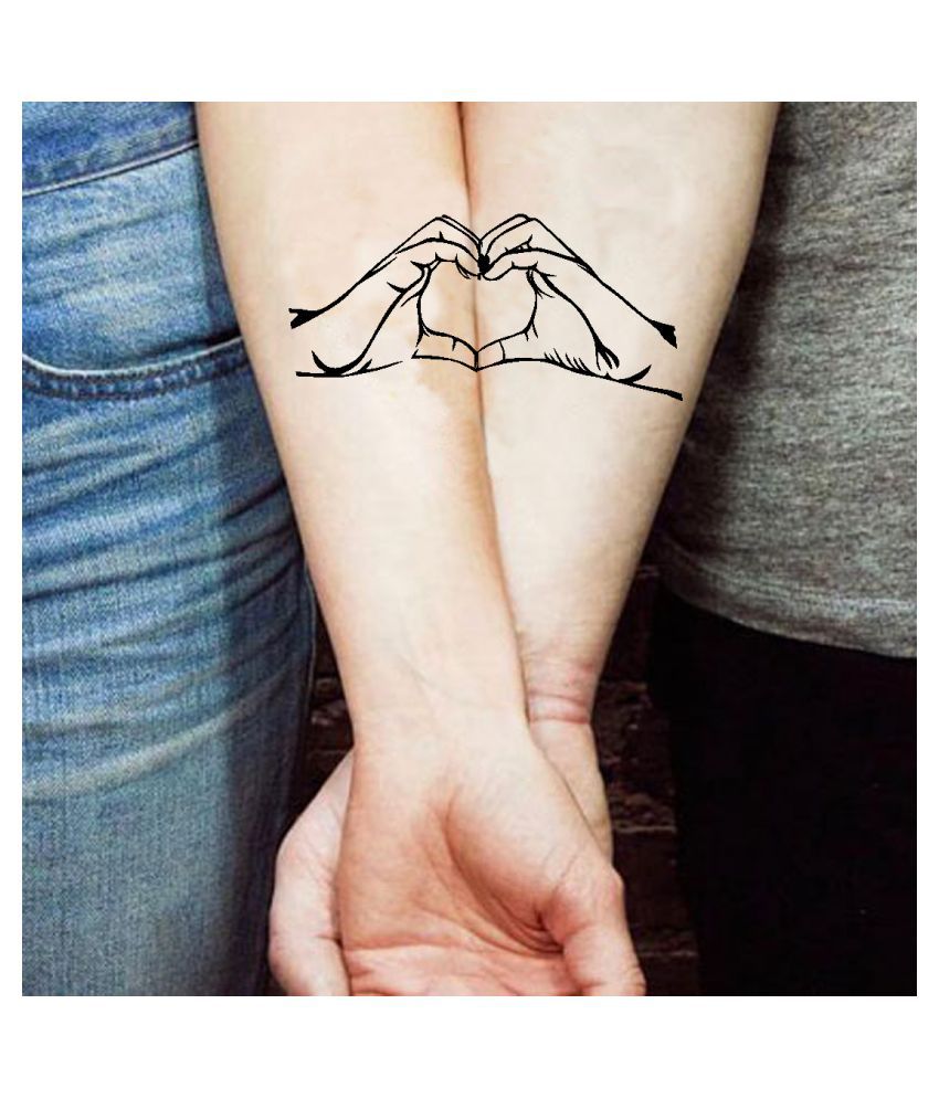 Ordershock Hand Heart Love Waterproof Men and Women Temporary Body Tattoo:  Buy Ordershock Hand Heart Love Waterproof Men and Women Temporary Body  Tattoo at Best Prices in India - Snapdeal