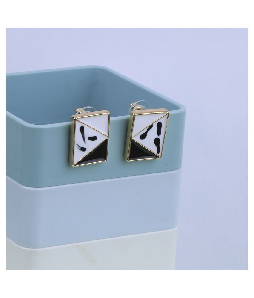     			SILVER SHINE Stylish Party Wear Different Designe Studs Earring For Women Girl
