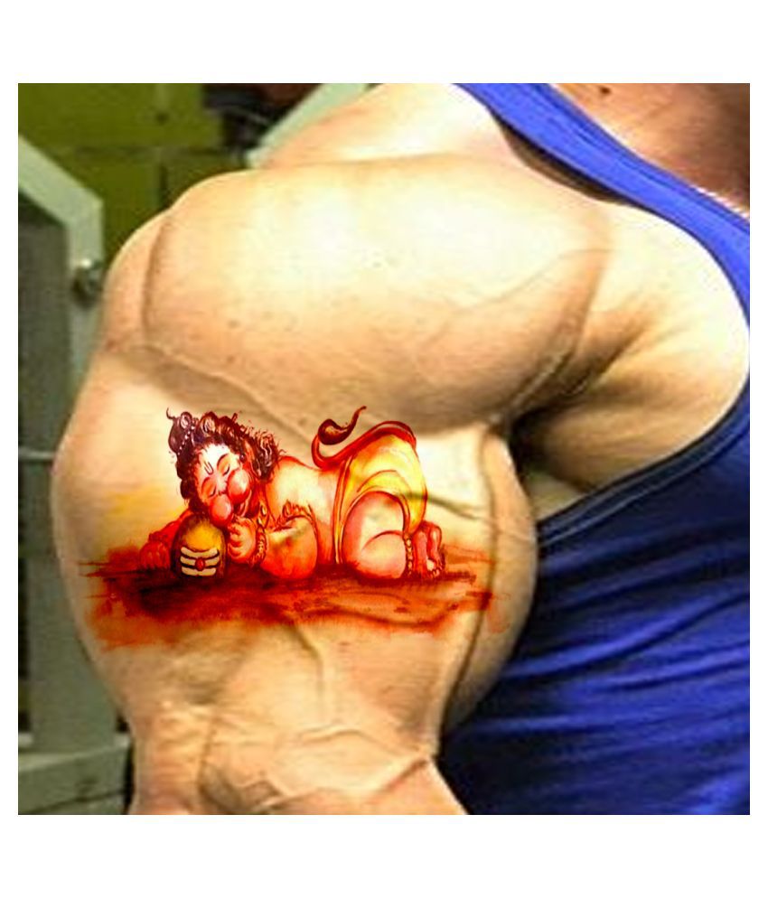Colourful Hanuman Tattoo on Back  Ace Tattooz