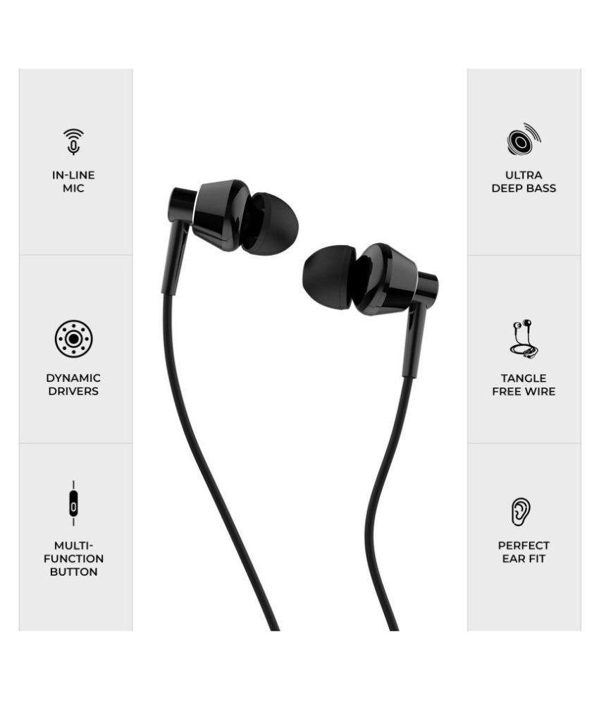 Noise YR1 Deep Bass with Noise Cancel Buds In Ear Wired With Mic