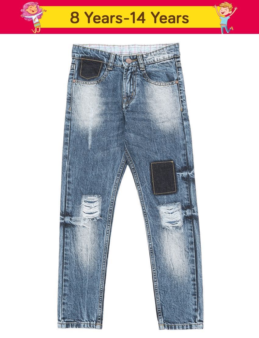 Cherokee Boys Slim Fit Distressed Jeans 