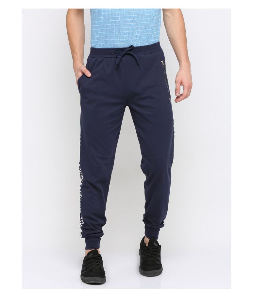 BULLMER Navy Cotton Joggers Buy BULLMER Navy Cotton Joggers Online at