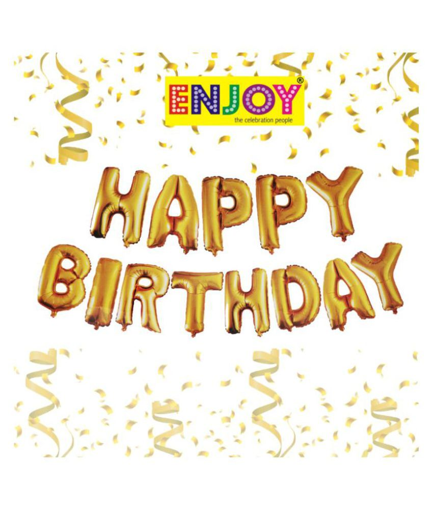 Enjoy Happy Birthday Foil Balloons for Birthday Decoration ...