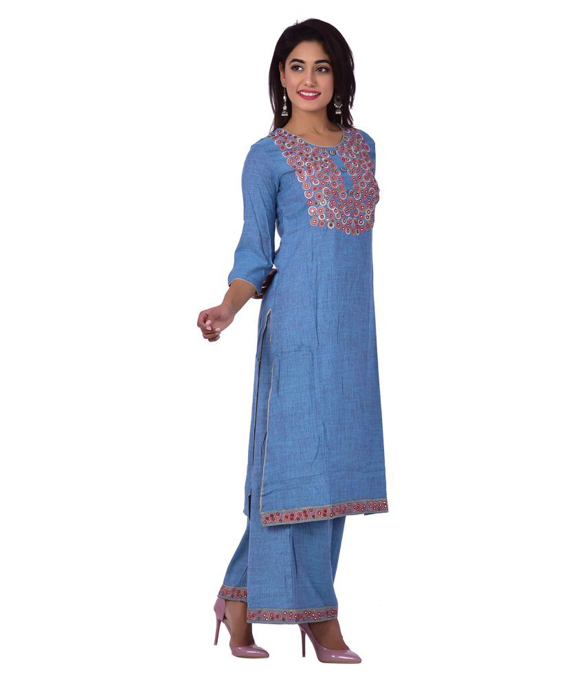 kurti plazo suits