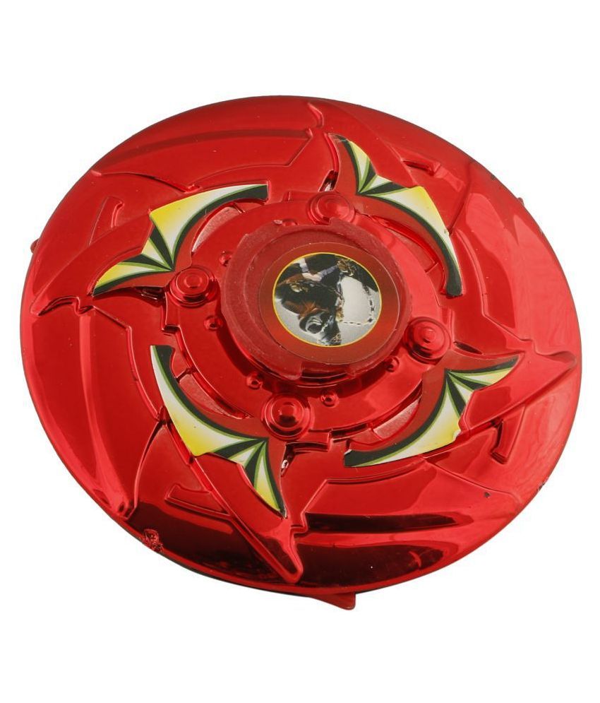 R L SONS Spin Top Set with Ripchord Launcher (Light and Musical Top