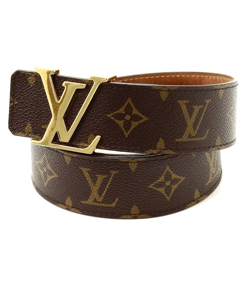 Louis Vuitton Brown Leather Casual Belt: Buy Online at Low Price in India - Snapdeal