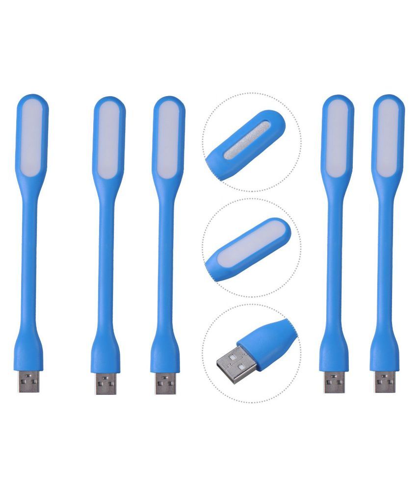 Buy USB LIGHT LED FLEXBILE Vron USB Light Blue color Pack of Pack of 5 Online at Low Price in