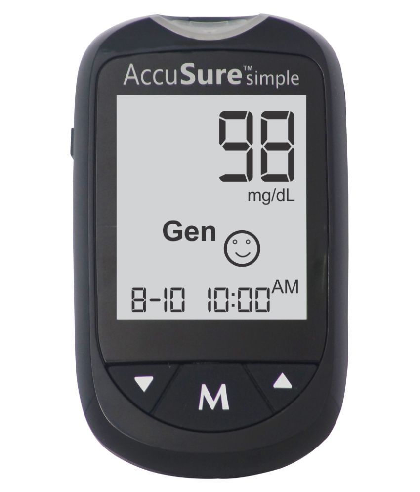 Accusure GLUCOSE MONITOR SIMPLE WITH 25 STRIPS ( STRIPS Expiry -Feb 2024)