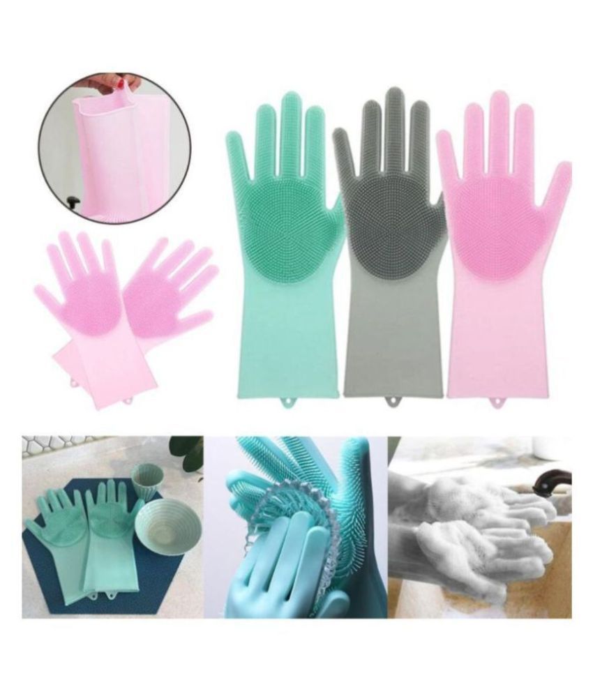    			AJRO DEAL AJRO DEAL WASHING Rubber Standard Size Cleaning Glove