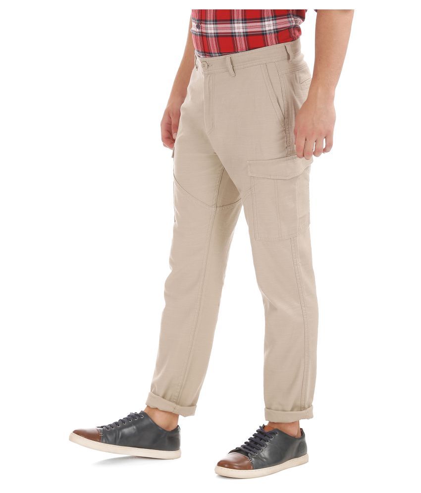 mens cargos beige