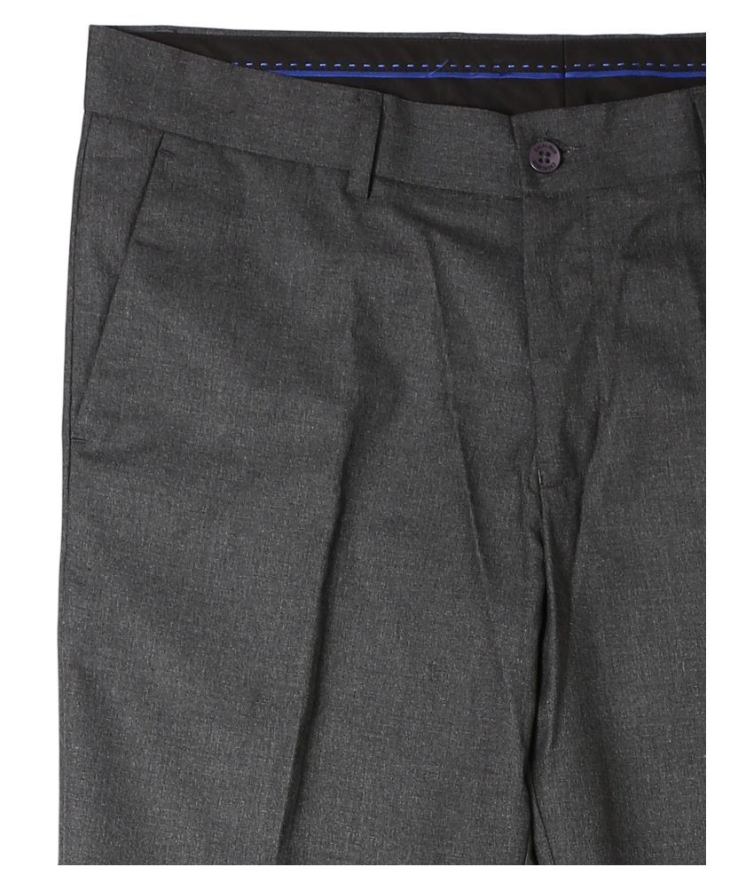 Excalibur Grey Slim Fit Trousers - Buy Excalibur Grey Slim Fit Trousers ...