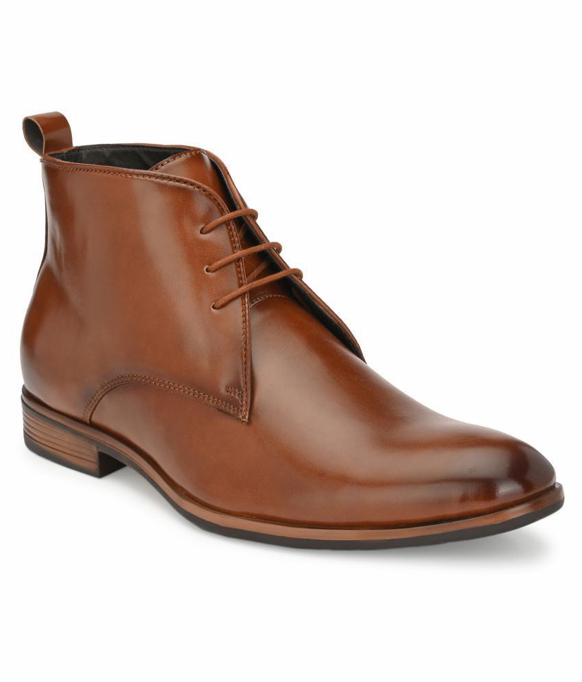     			SHENCES Tan Formal Boot