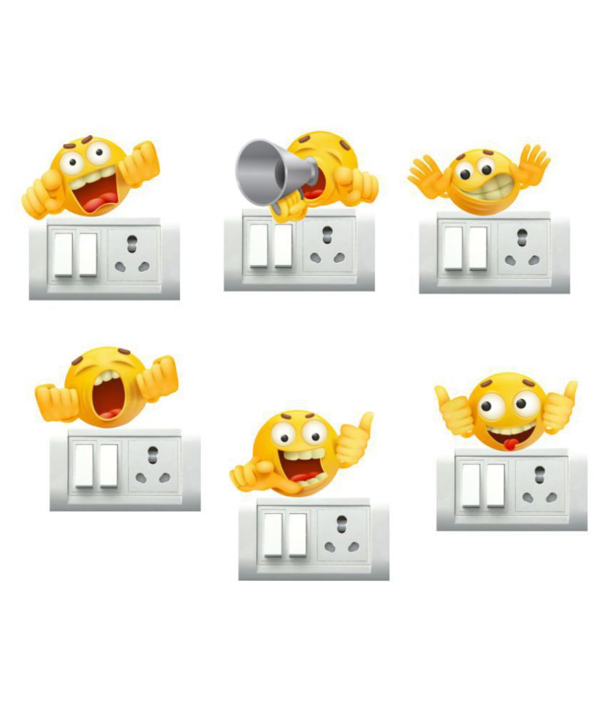    			Sticker Studio emoji Cartoon Characters Sticker ( 23 x 25 cms )