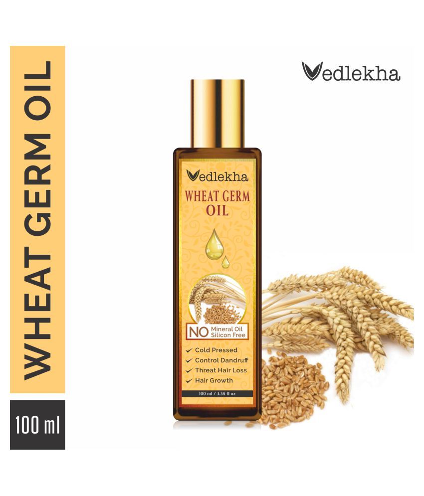 Vedlekha 100 Pure Natural Wheatgerm Oil For Hair Growth 100 Ml