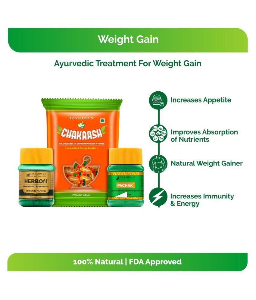 Dr. Vaidya's Weight Gain Pack Capsule 30 no.s Pack Of 1 Buy Dr. Vaidya