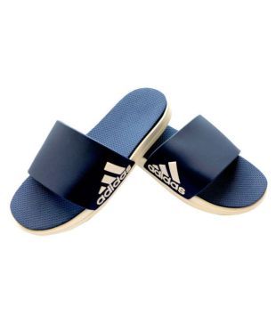 adidas blue slide flip flops