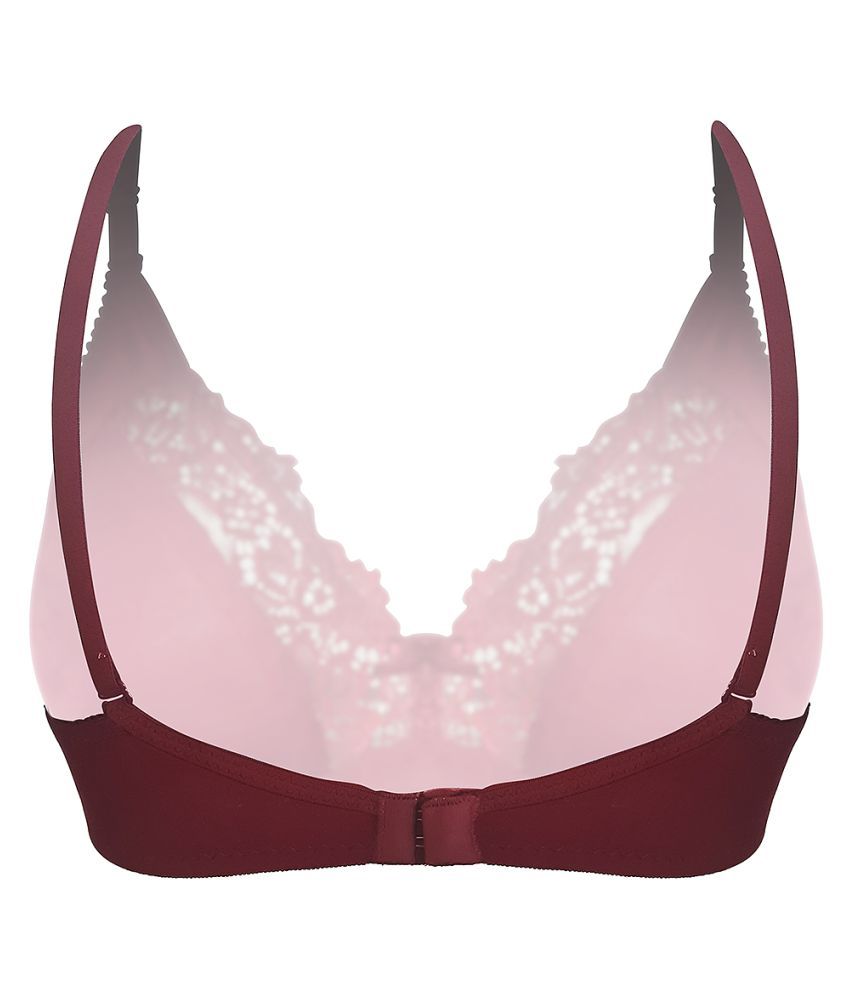     			Clovia Cotton Non Padded Women's Everyday Bra ( Maroon )