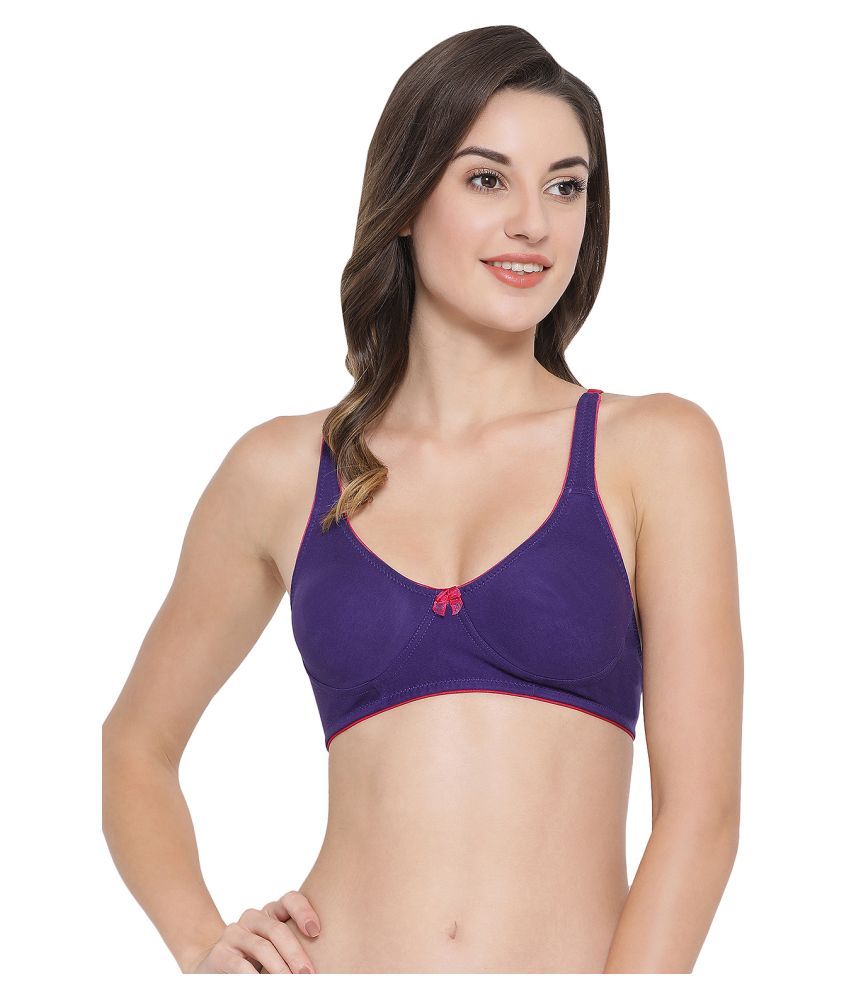     			Clovia Cotton Everyday Bra - Purple