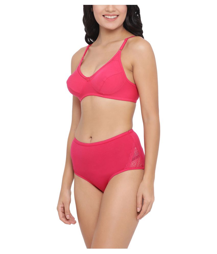 Buy Clovia Cotton Bra And Panty Set Online At Best Prices In India Snapdeal