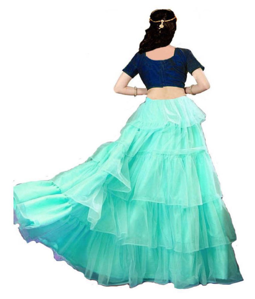net frill gown design