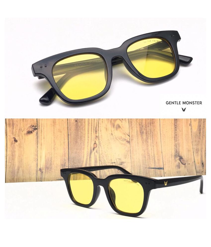 RESIST - Yellow Square Sunglasses 