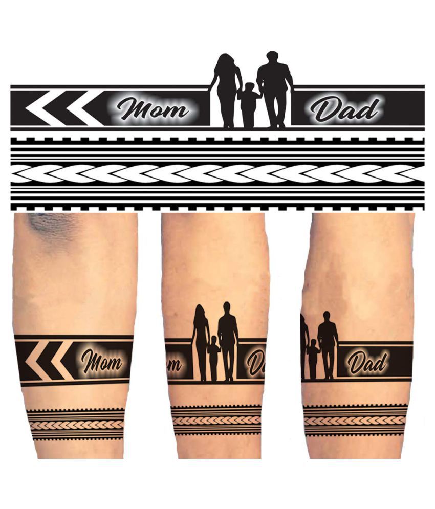Ordershock Mom Dad Hand Band Temporary Body Tattoo: Buy Ordershock Mom Dad  Hand Band Temporary Body Tattoo at Best Prices in India - Snapdeal