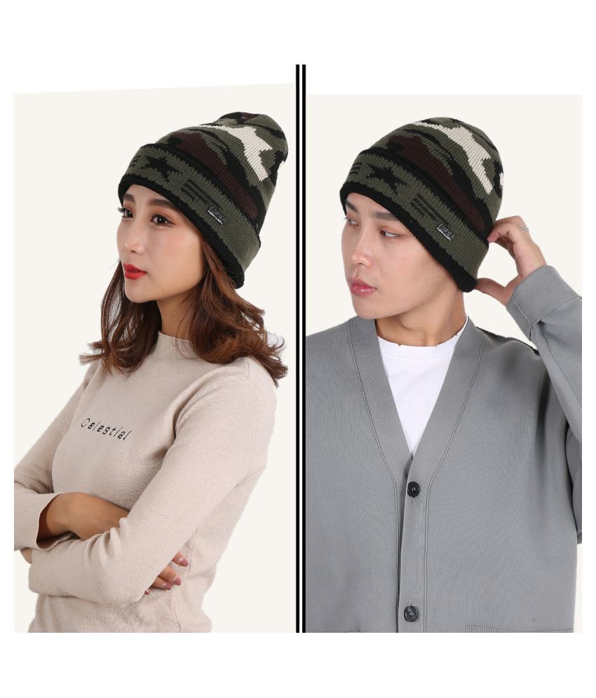     			Edifier Woollen Winter Cap for Men & Women (Pack of 1)
