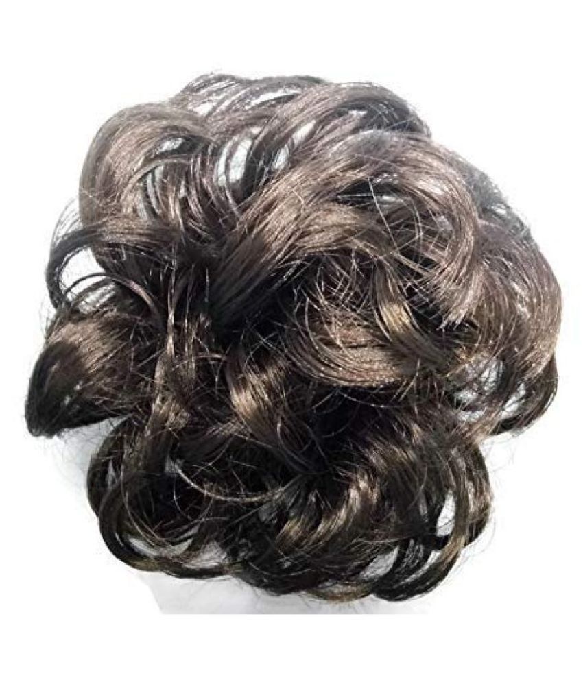 Manasvini Fancy Rubber Band Artificial Hair Extension Juda with Double Hair  (Black): Buy Online at Low Price in India - Snapdeal