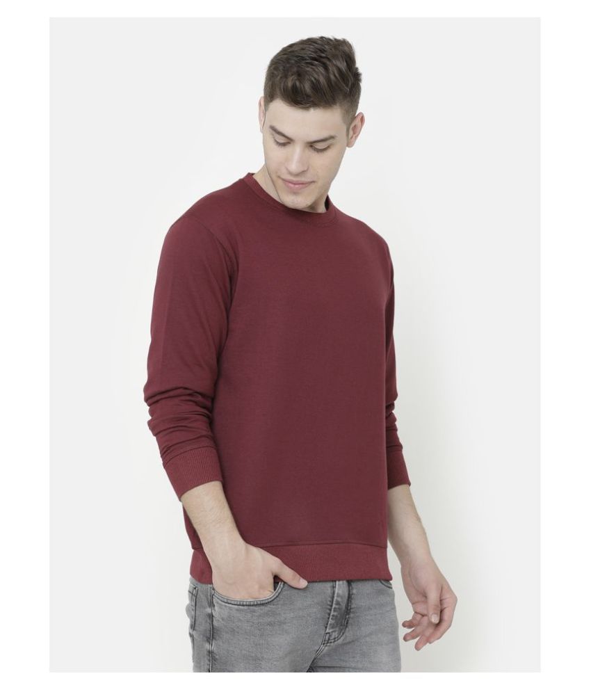 Elegance Maroon Sweatshirt - Buy Elegance Maroon Sweatshirt Online at ...