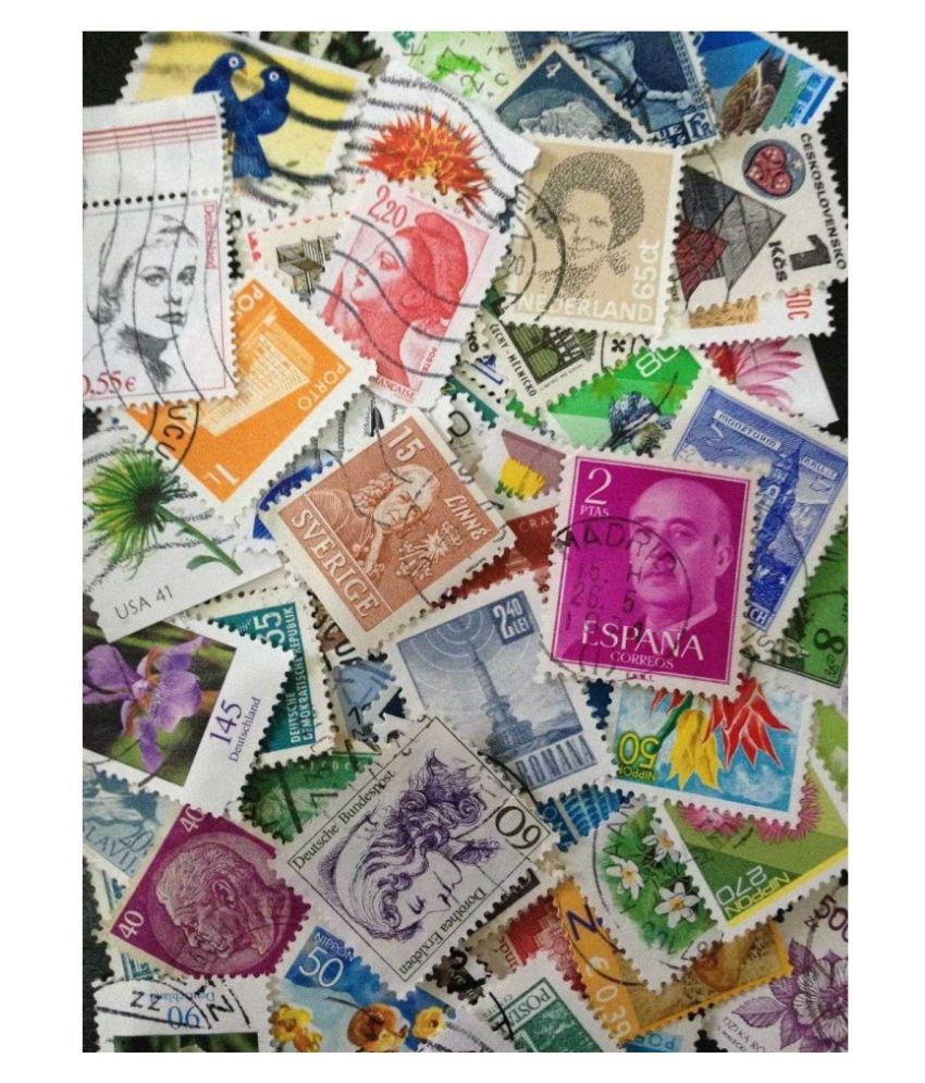     			Worldwide 100 All Different Used Postage Stamps Collectible Item Rare