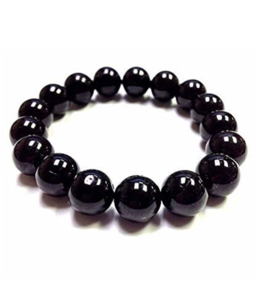     			8mm Black Obsidian Natural Agate Stone Bracelet