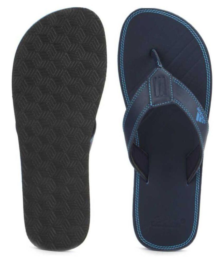 adidas brizo 3.0 blue leather flip flops