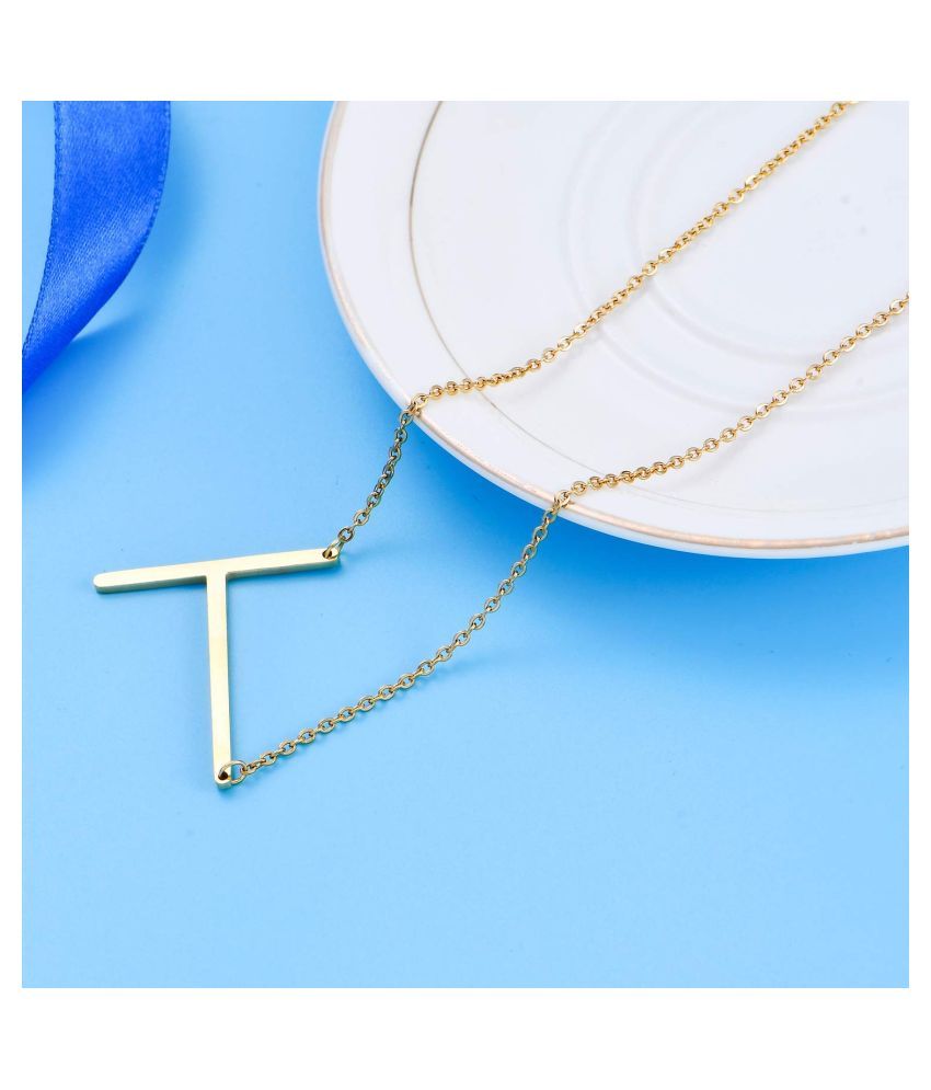 Zivom® Schitt's Creek Alexis Rose Initial Alphabet T Large Letter Gold