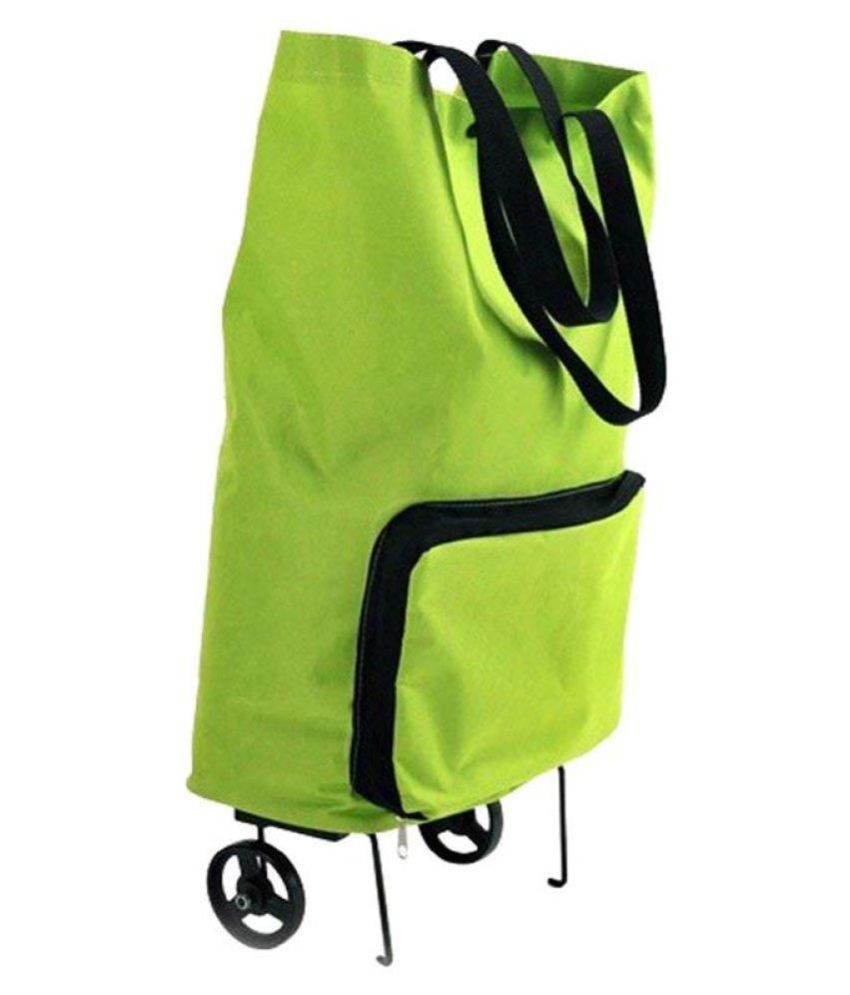 JacGifts Green Fabric Trolley Backpack - Buy JacGifts Green Fabric ...
