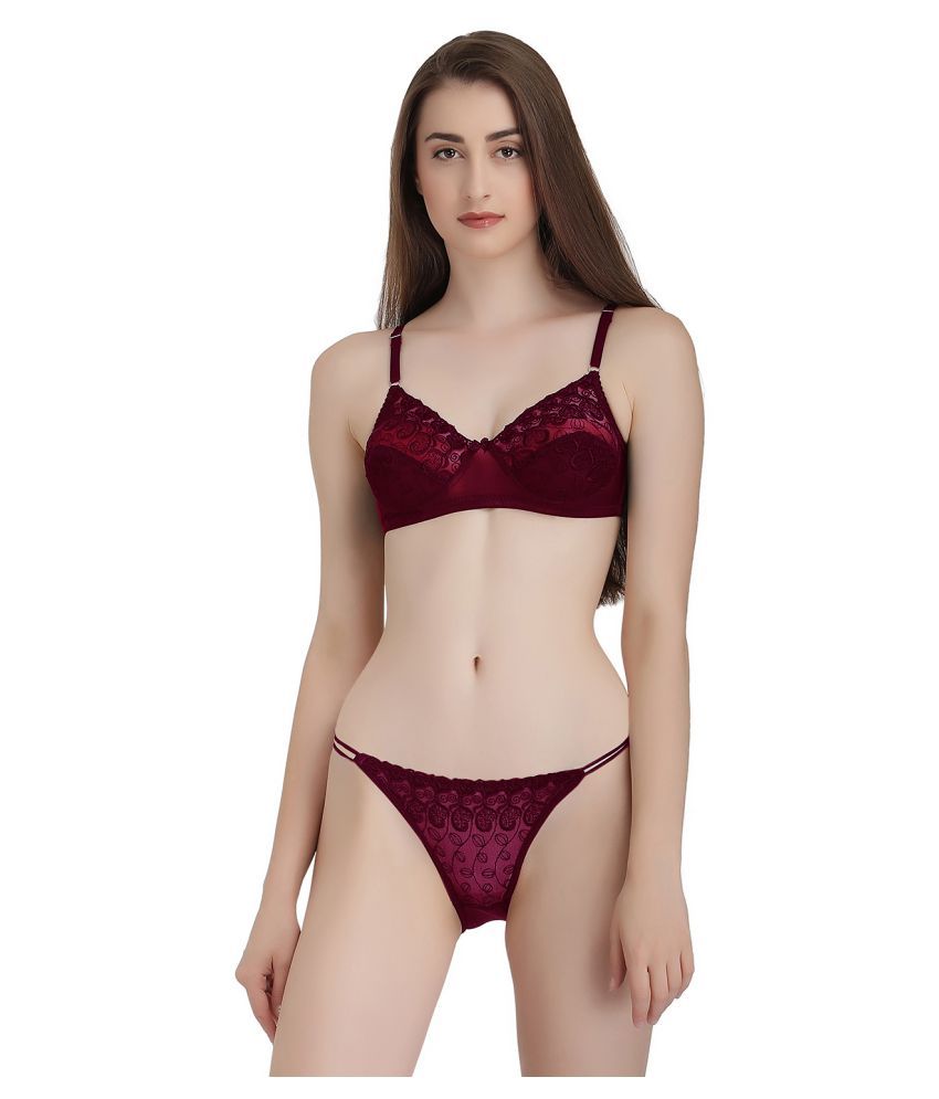 Buy Melisa Lace Bra And Panty Set Online At Best Prices In India Snapdeal