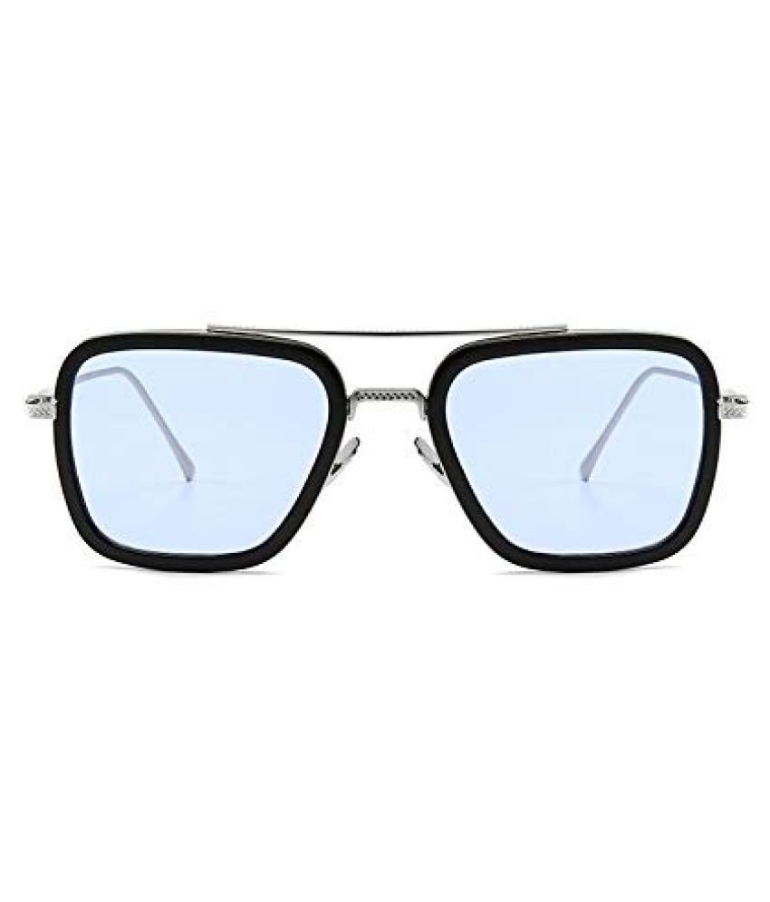 0303 FASHION HUB Blue Square Sunglasses ( TONY STARK