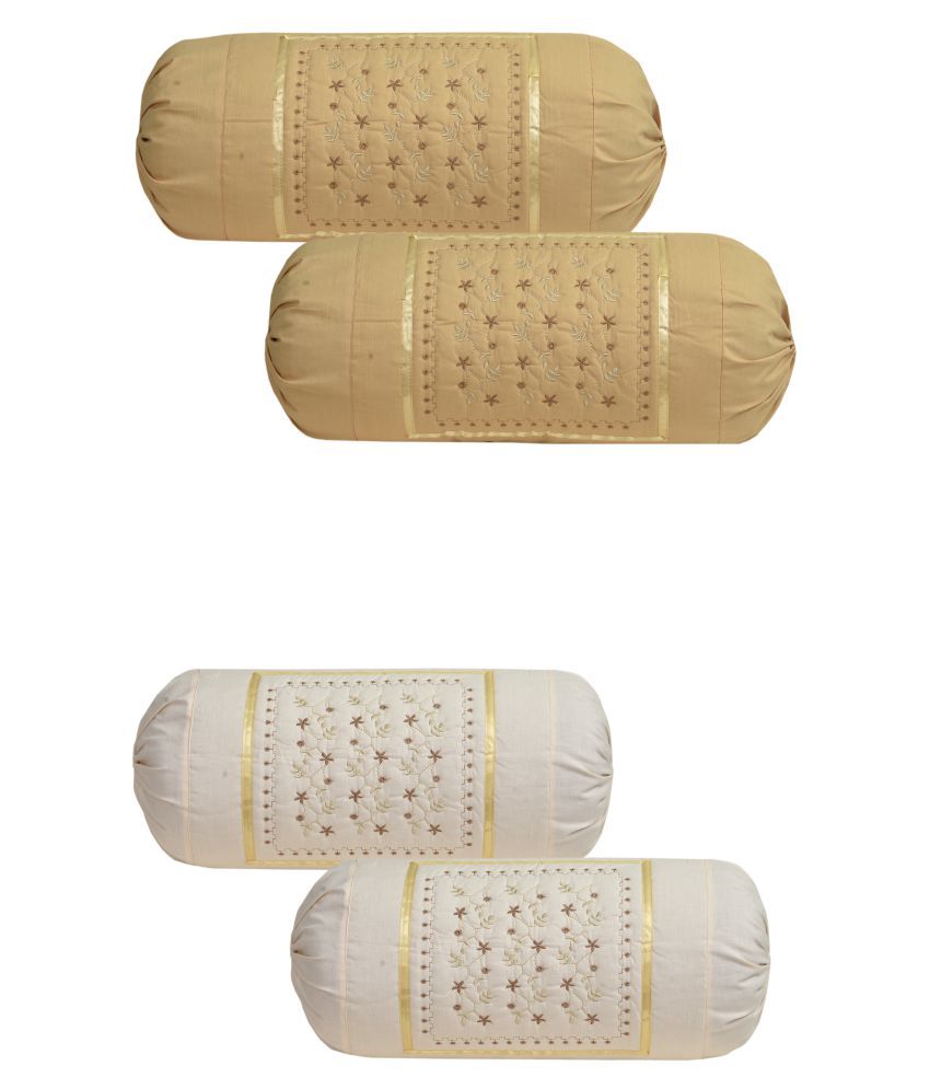 HK Collection Set of 4 Cotton Bolster Covers Buy Online at Best Price