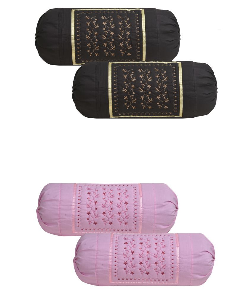 HK Collection Set of 4 Cotton Bolster Covers Buy Online at Best Price