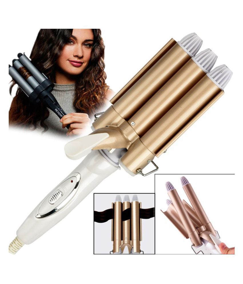 Triple Barrel Women Lady Ceramic Professional Curl Curling Make