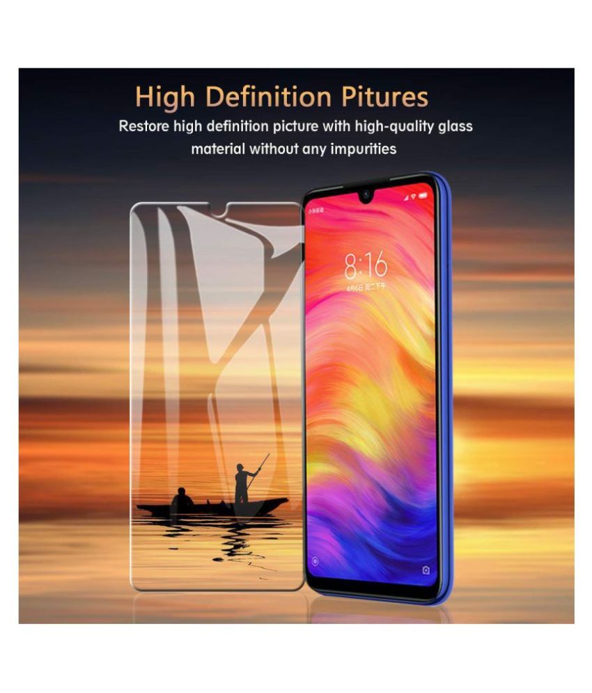 Xiaomi Redmi Note 7 Pro Tempered Glass Screen Guard By Lenmax Uv Protection Anti Reflection 0701