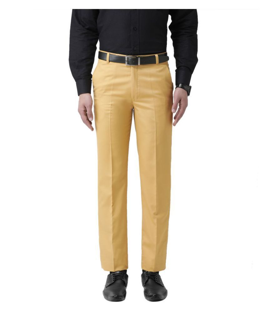 bright yellow trousers