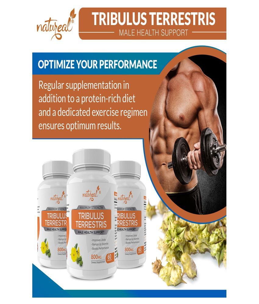 Natureal Tribulus Terrestris 800mgMax Strength 60 no.s Capsule Buy