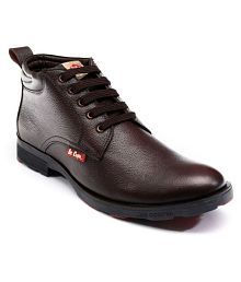 lee cooper high neck leather shoes