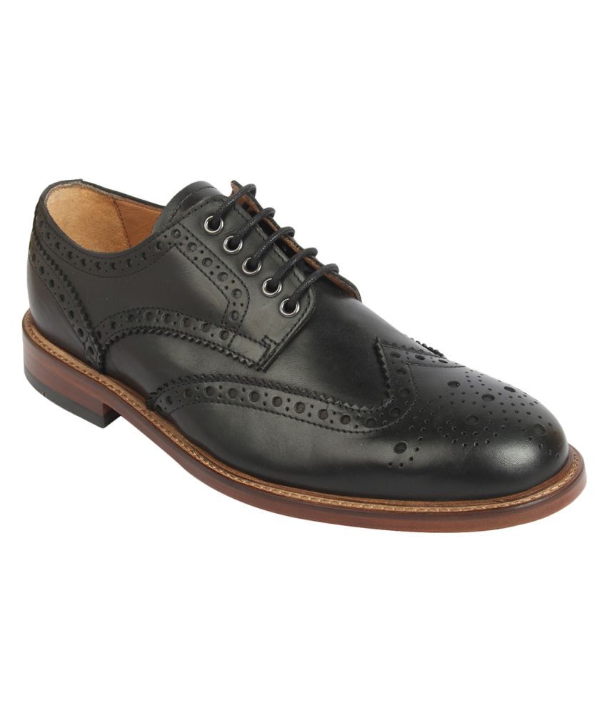 Clarks Brogue Genuine Leather Black Formal Shoes Price in India- Buy ...