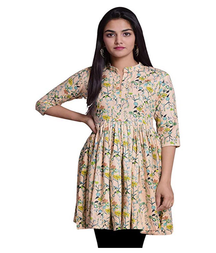 rayon frock kurti design