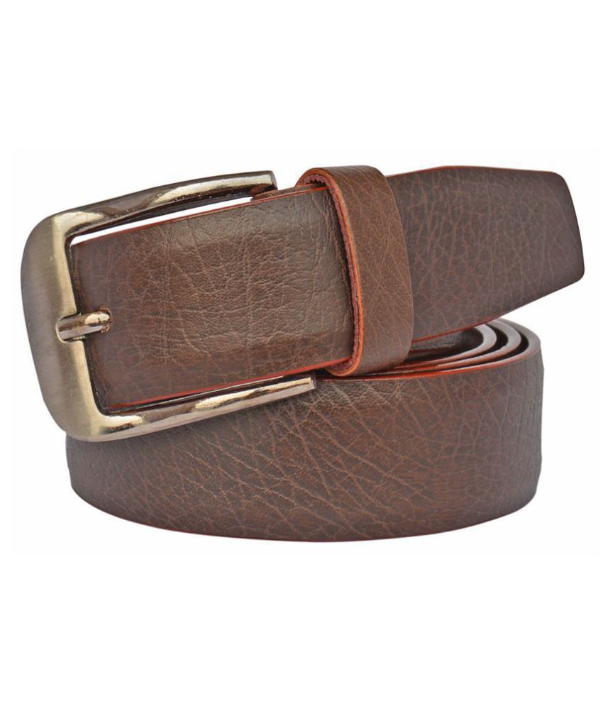 SUNSHOPPING - Brown PU Men's Formal Belt ( Pack of 1 ): Buy Online at ...